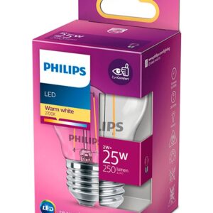 Phillips LED Pære - E27 2W